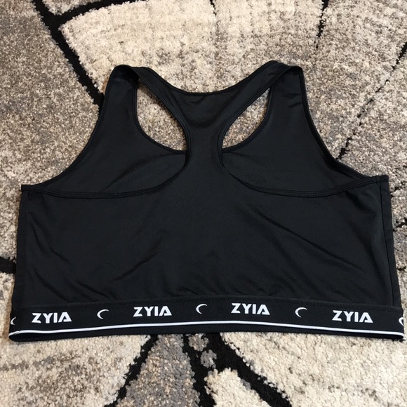 💙 Zyia Active Black Racerback Sports Bra - Picture 4 of 7